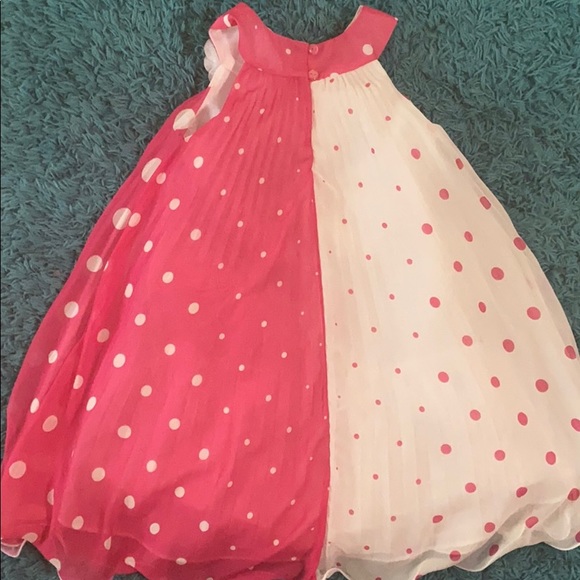 Gorgeous Pink & White Polka Dot Dress - Size 6X - Picture 2 of 3
